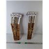 Image 1 : Wooden Piano Key Decor 17.25" Tall