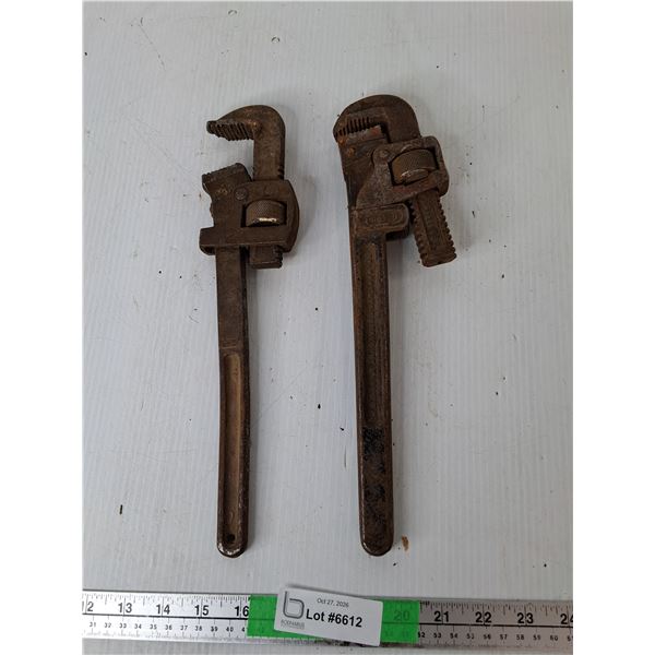 (2) Pipe Wrenches, Approx. 14"