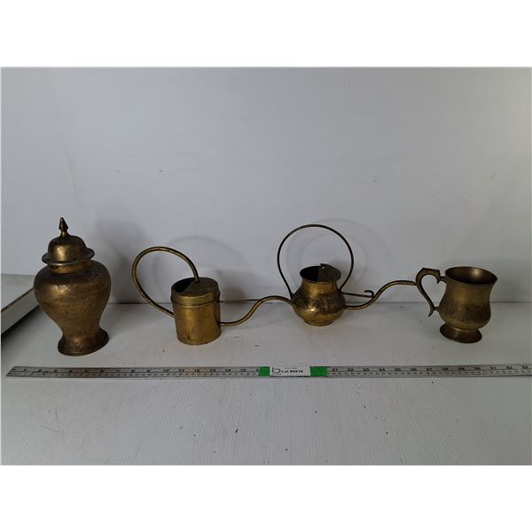 Brass Pitcher, Spirit Warmers, Urn 10"
