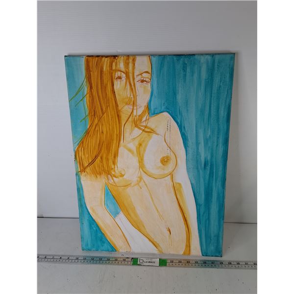Nude Woman Painting 23.75" x 18"