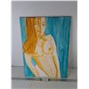 Image 1 : Nude Woman Painting 23.75" x 18"