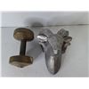 Image 2 : 5 Lb. Dumbbell & Metal Ram Wall Decor, Pickup Only