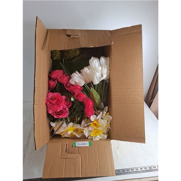 Box of Faux Plants & Greenery Decor