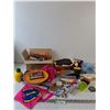 Image 1 : Games, Rainbow Loom, Assorted Keychains/Stickers, Etc
