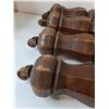 Image 4 : Antique Wooden Table Legs (4) - 27" Tall