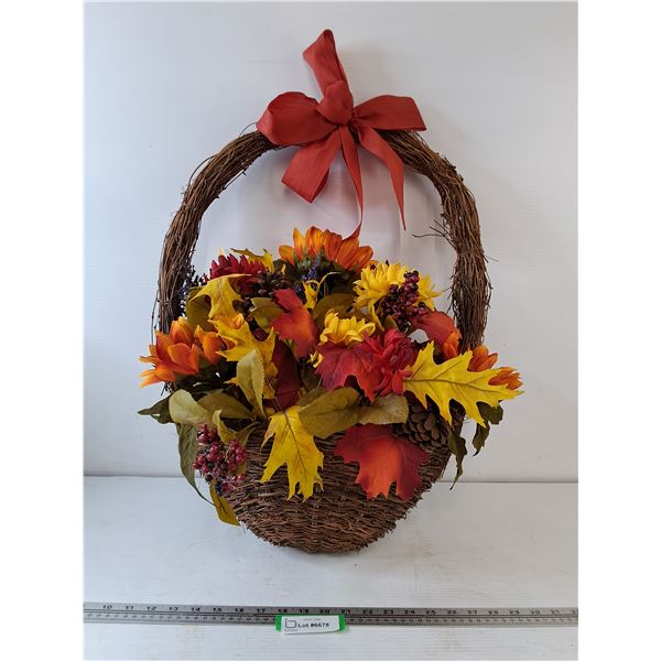 Fall Hanging Basket Decor