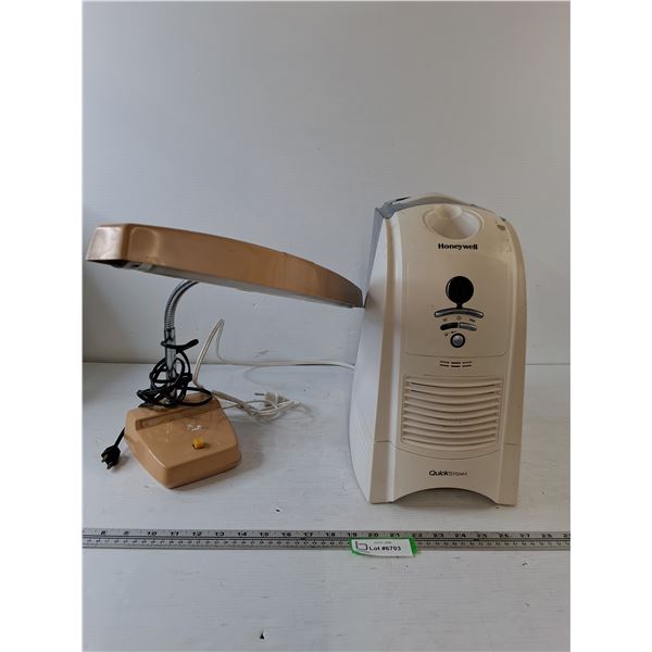 Table Lamp (Tested), Honeywell Humidifier (Powers On)