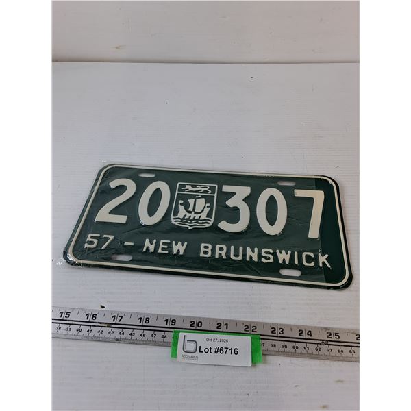 New Brunswick License Plate
