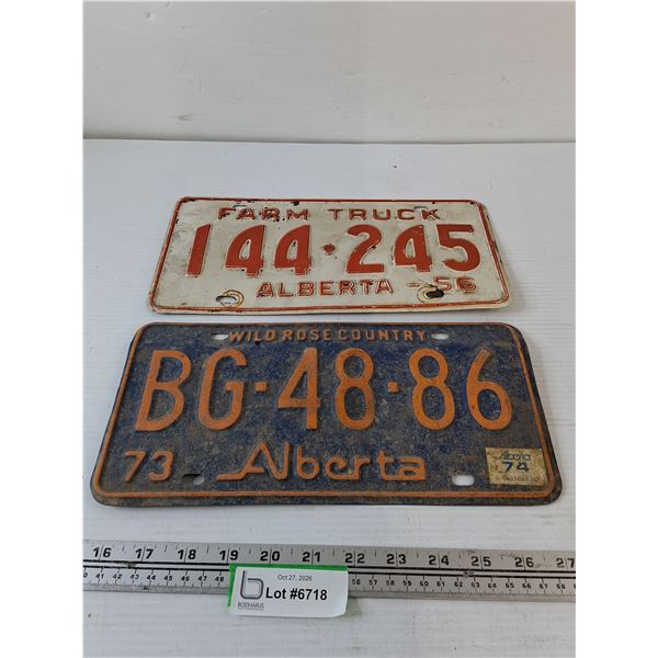 Alberta License Plates (2)