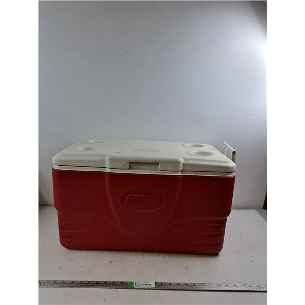 Red Coleman Cooler 26"x14"x15" (cannot ship)