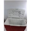 Image 3 : Red Coleman Cooler 26"x14"x15" (cannot ship)