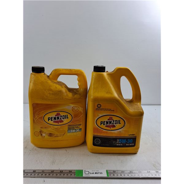 (2) Pennzoil Conventional SAE 5W-30 Motor Oil (cannot ship)