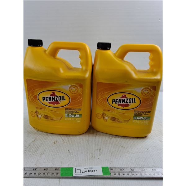 (2) Pennzoil Conventional SAE 10W-30 Motor Oil (cannot ship)