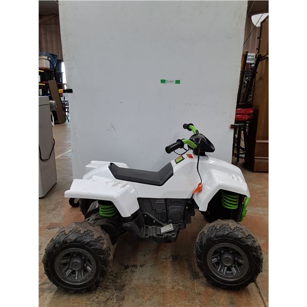 *Fisher-Price Power Wheels Racing ATV 12 Volt 41"x30"x27" (cannot ship)