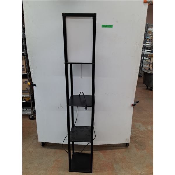 *Standing Lamp w/ Shelves (63x10") - Tested - As Is, Pickup Only