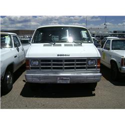 22  1992 DODGE 2500 RAM CARGO VAN