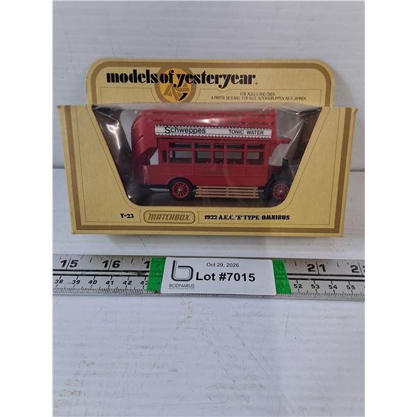 Matchbox 1:43 1922 A.E.C. "S" Type Omnibus