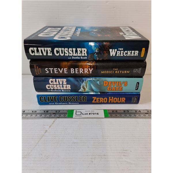 (4) Clive Cussler Hardcover Novels