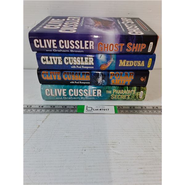 (4) Clive Cussler Hardcover Novels