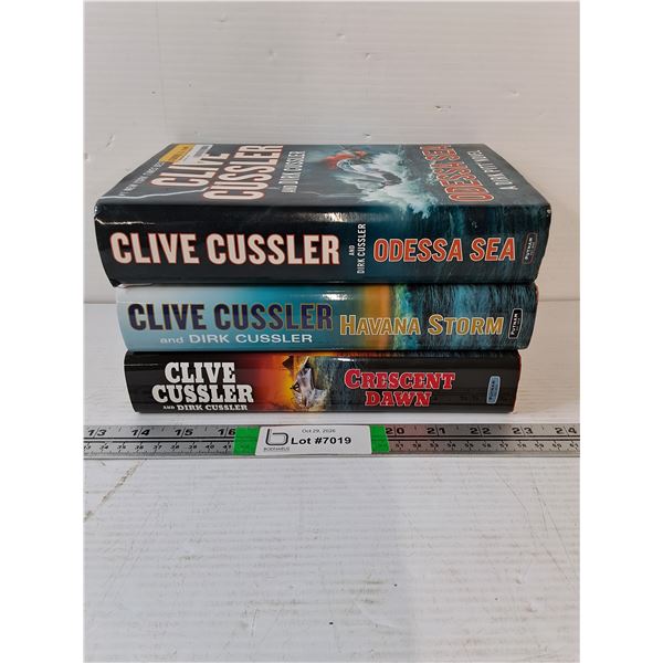 (3) Clive Cussler Hardcover Novels