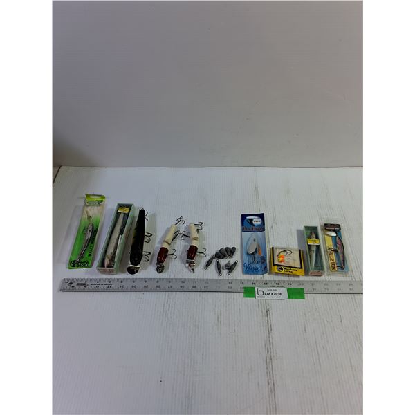 Various Fish Hooks, Fish Line Weights