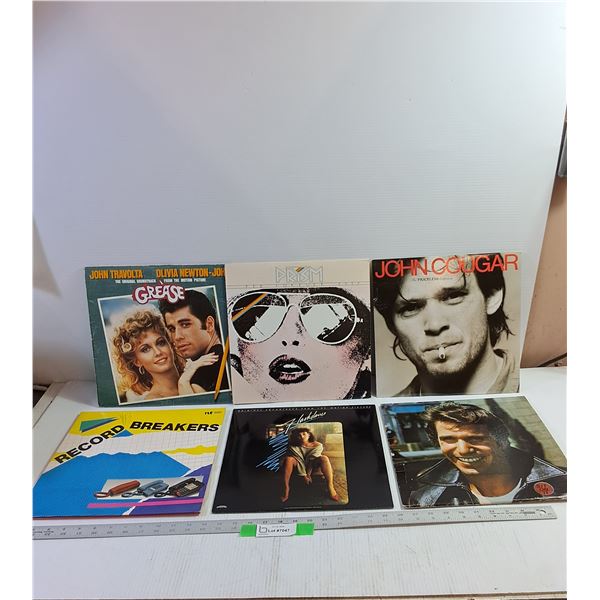 (6) Records (Prism, John Cougar, Grease)