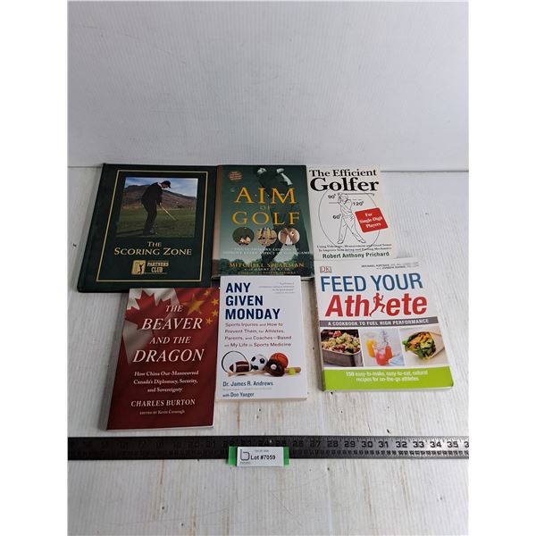 (6) Books - Golf, Canada/China Relations, Athleticism