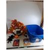 Image 1 : Assorted Halloween Decor, 24x19x14" Storage Bin - Cannot Ship