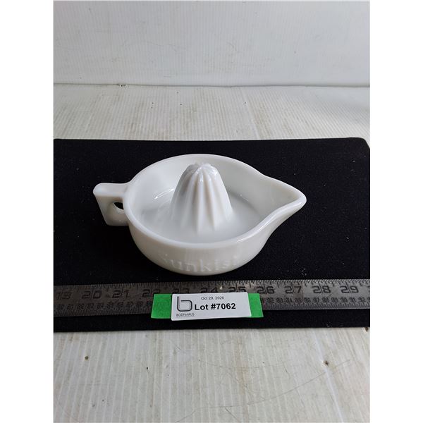 Sunkist Milk Glass Juicer