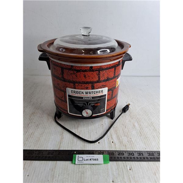 Philips Crock Watcher Crock Pot - Untested, As is, Pickup Preferred