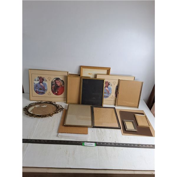 Assorted Picture Frames & Frame parts