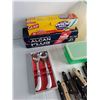 Image 3 : Assorted Kitchenware, Steak & Chef Knives, Tinfoil, Sealer Bags