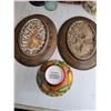 Image 2 : Baskets, Plastic Containers, Tins, Decorative Plates, Candle Stand, Misc.
