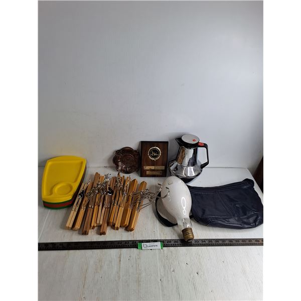 Carafe, Dinner Trays, Hangers, Plaques, Purse, Bulb