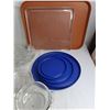 Image 4 : Assorted Glassware, Plastic Lids & Trays, Misc.