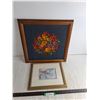 Image 1 : (2) Framed Wall Decor - Largest 19" x 19"