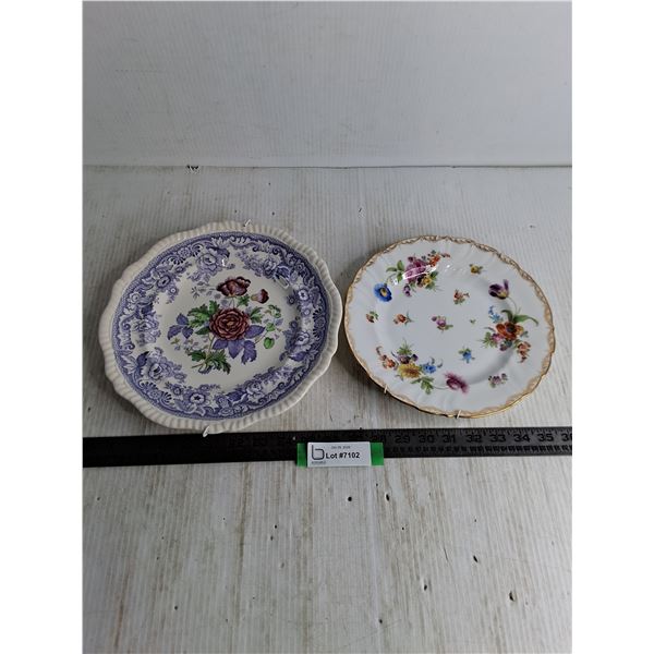 (2) Decorative Plates w/Wall Hangers