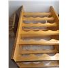Image 3 : * Wooden 4-Piece Stackable Wine Rack - 35x16x12" Fully Assembled - Pickup Only