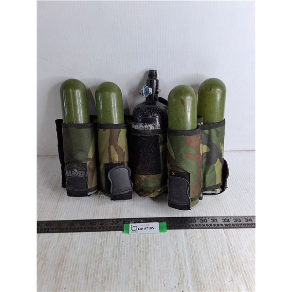 Paintball Ammo Belt & Air Tank