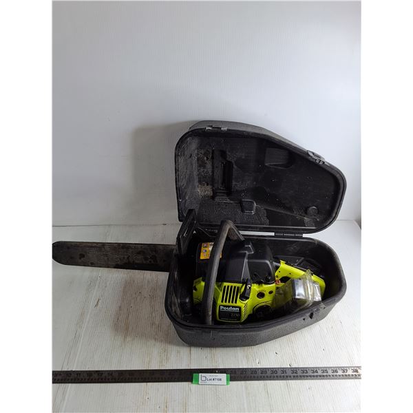 Poulan 2150 Super Clean Gas Powered Chainsaw w/15" Blade & Storage Case - Untested, As is, PU Only