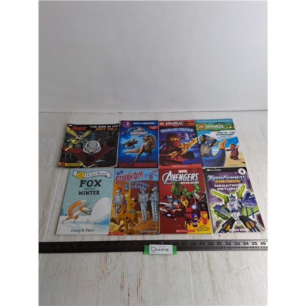(8) Children's Graphic Novels - Lego, Scooby-Doo, Transformers