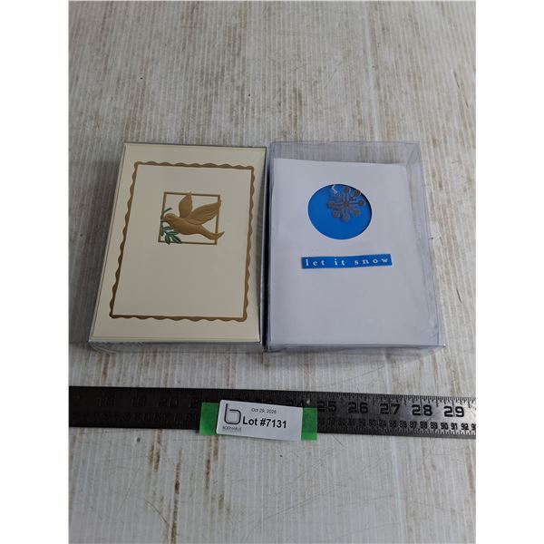 (2) Holiday Greeting Card Packs - 1 Partial
