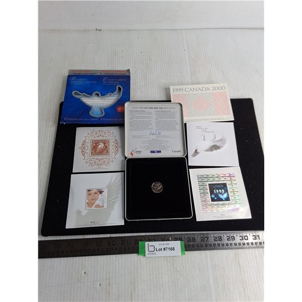 Canadian 2000 "Wonders of the World" Commemorative Quarter w/Tin