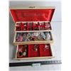 Image 1 : Vintage Jewelry Box w/Nicely Packaged Jewelry Collection