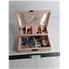 Image 1 : Vintage Jewelry Box w/Jewelry Contents