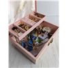 Image 2 : Vintage Jewelry Box w/Jewelry Contents