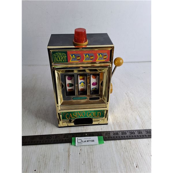 Casino Slot Machine Coin Bank - Working