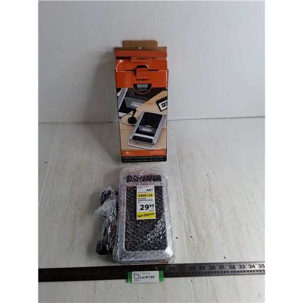 NOS Sylvania Cassette Player/Recorder