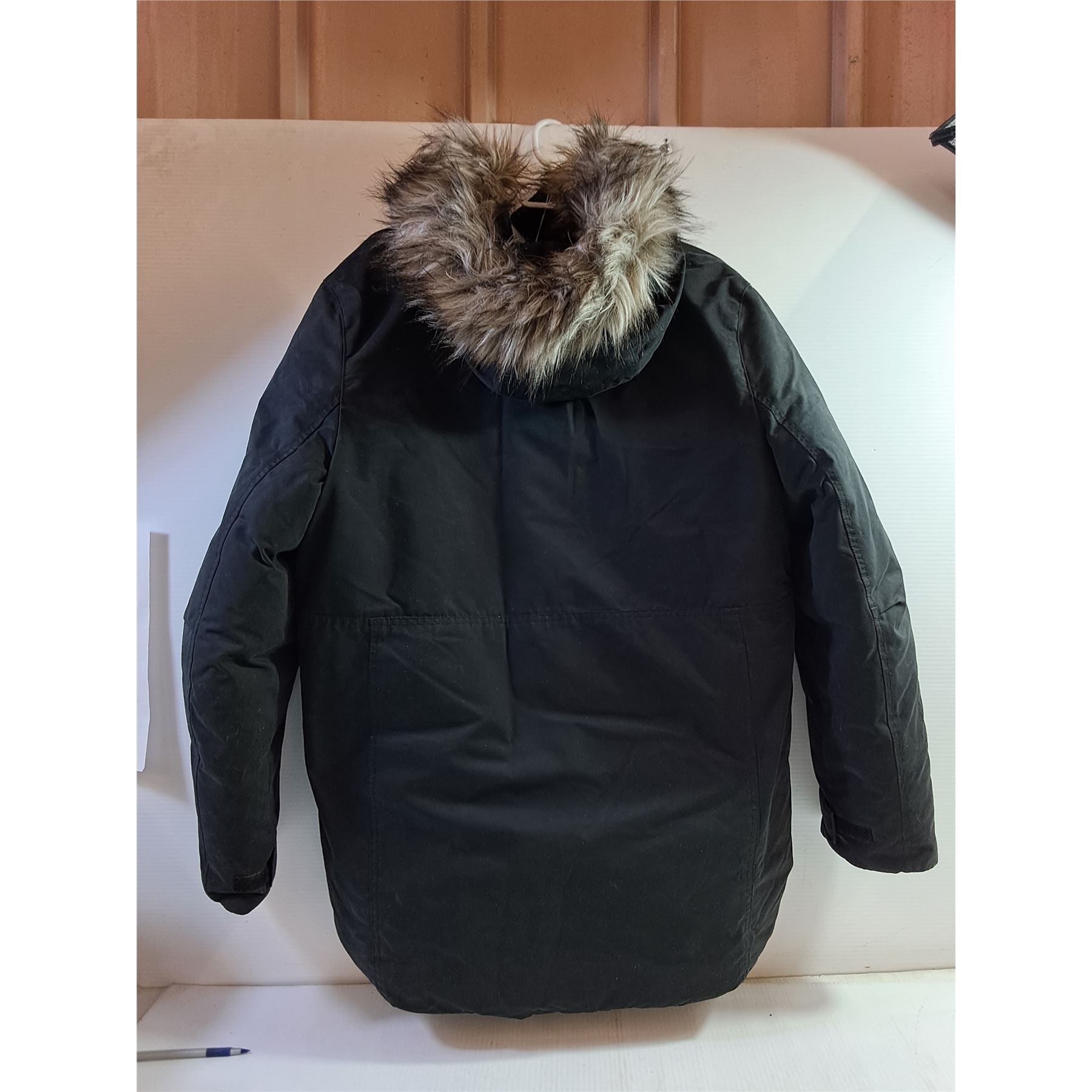* Large Mens American Eagle Parka Jacket - Damaged Zipper - Button Up ...