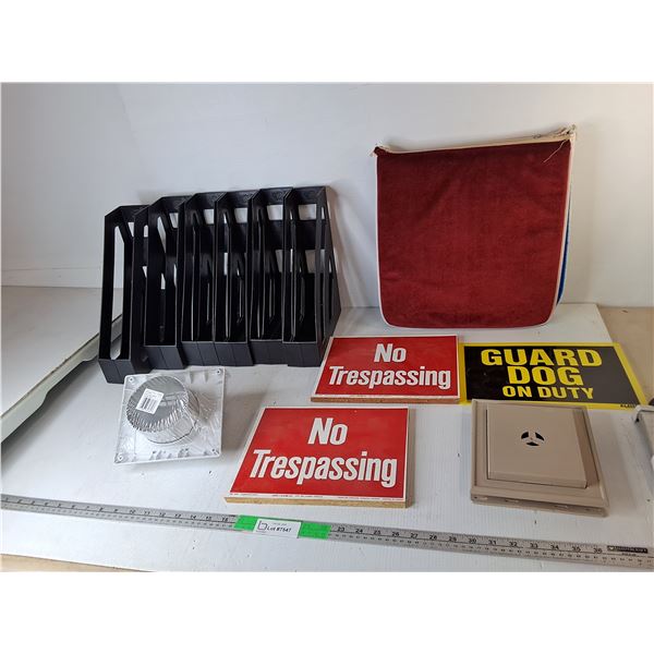 4" Vent Cap, No Trespassing Signs, Magazine Files, Misc.